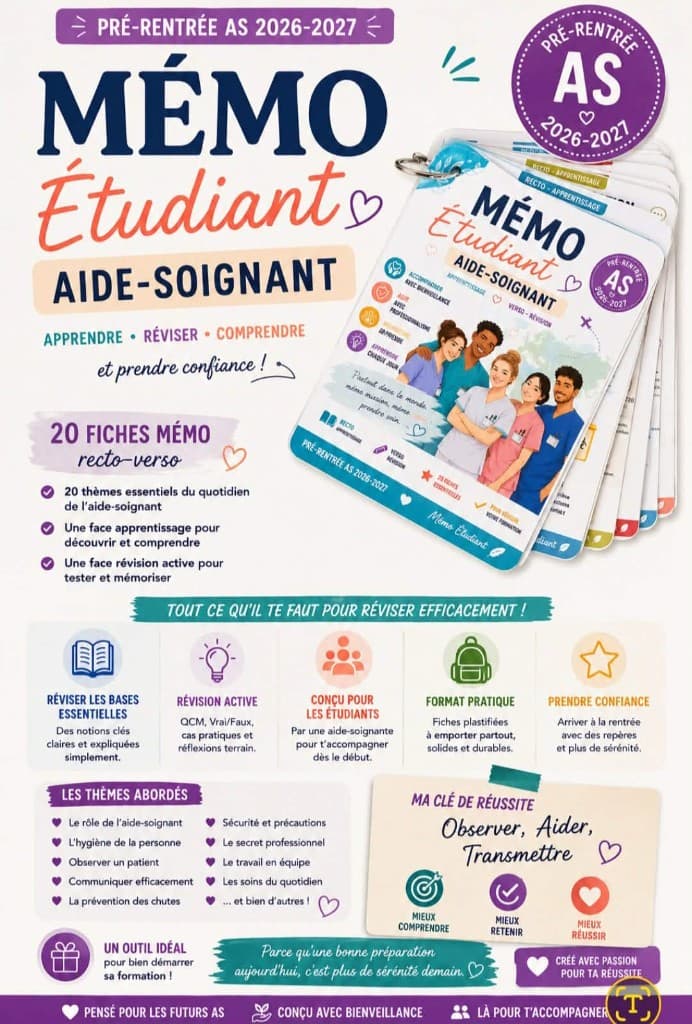 Couverture de la ressource « Pré-rentrée Aide-soignant 2026-2027 »